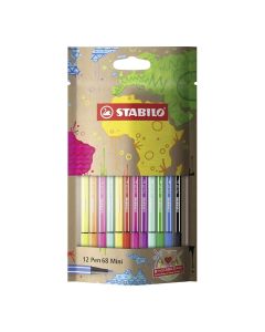 Stabilo Pen 68 Mini színes filctoll szett, 12 db-os