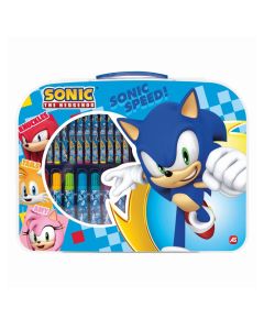 Színező készlet bőröndben - Sonic