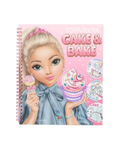 TOPModel Cake and Bake kifestőkönyv flitterekkel
