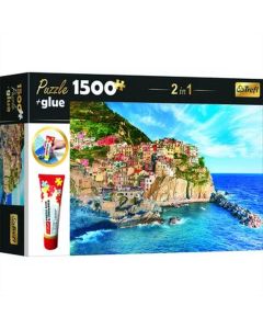 Trefl puzzle ragasztóval 1500 db - Tengerparti látkép