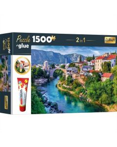 Trefl puzzle ragasztóval 1500 db - Városi látkép