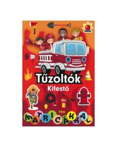 Tűzoltók kifestő - matricákkal