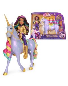 Unikornis Akadémia szivárványosan világító unikornis babával szett - Sophia & Wildstar