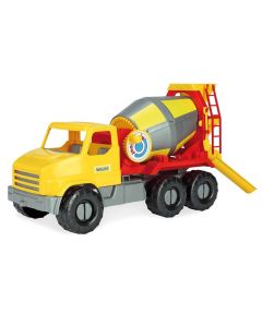 Wader City Truck betonkeverő kocsi - sárga, piros