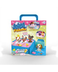 Washy Friends Color Reveal Pancsoló kutyusok jacuzzival és 7 kiegészítővel, 2 figurával