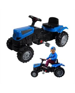 XXL kék pedálos traktor