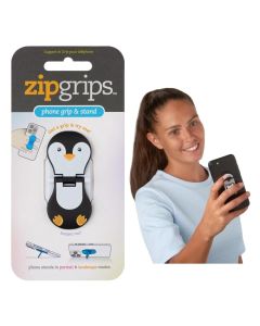 Zipgrips mobiltartó - Pingvin