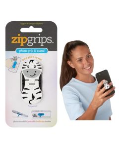 Zipgrips mobiltartó - Zebra