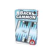 Backgammon fémdobozban társasjáték