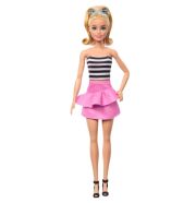 Barbie Fashionista barátnők stílusos divatbaba - 65. évfordulós baba csíkos topban