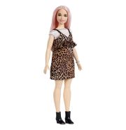 Barbie Fashionista barátnők stílusos divatbaba - leopárd mintás ruhában