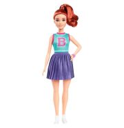 Barbie Fashionista barátnők stílusos divatbaba - pompomlány ruhában