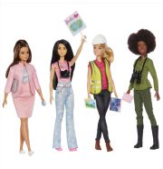Barbie Karrierbaba - Együtt a Földért karrierbaba csapat 4 babával (HCN25)