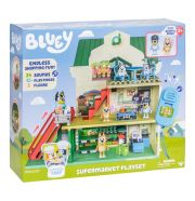 Bluey Szupermarket játékszett Bluey és Bingo figurával, hangosbemondóval