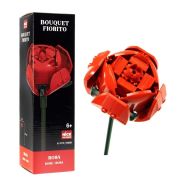 Bouquet virág építőkocka - Rózsa