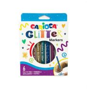 Carioca Glitteres filctoll szett 6 db