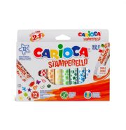 Carioca Stamperello nyomdás végű filctoll, 12 db