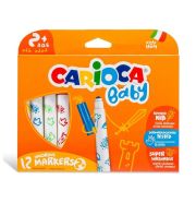 Carioca Színes bébi kimosható filctoll szett, 12 db-os