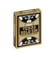 Cartamundi Copag Texas Hold'em Gold Black, 2 nagy indexes 100% plasztik póker kártya