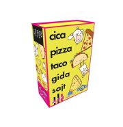 Cica, pizza, taco, gida, sajt kártyajáték