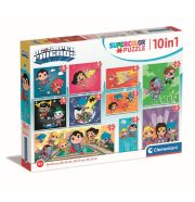 Clementoni Puzzle 10 az 1-ben SuperColor - DC Super Friends