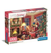 Clementoni Puzzle 1000 db High Quality - Télapó látogatása