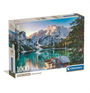 Clementoni Puzzle 1000 db High Quality Collection Compact - Smaragdzöld Braies-tó