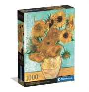 Clementoni Puzzle 1000 db Museum High Quality Collection Compact - Van Gogh, Napraforgók