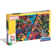 Clementoni Puzzle 104 db Supercolor - Marve Hősök vs. Gonoszok (2025)