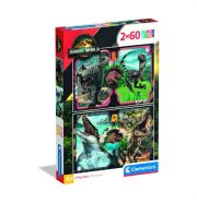 Clementoni Puzzle 2x60 db Supercolor - Jurassic World