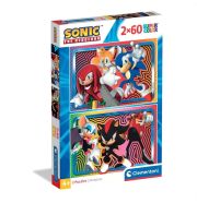 Clementoni Puzzle 2x60 db Supercolor - Sonic