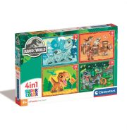 Clementoni Puzzle 4 az 1-ben 12+16+20+24 db - Jurassic World