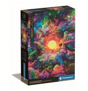 Clementoni Puzzle 500 db poszterrel Colorboom - Pszichedelikus dzsungel