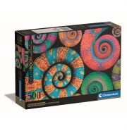 Clementoni Puzzle 500 db poszterrel Colorboom - Színes kaméleonok