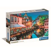 Clementoni Puzzle 500 db poszterrel High Quality Collection - Strasbourg óvárosa