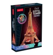 CubicFun 3D puzzle Eiffel-torony 37 cm, LED világítással  
