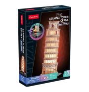 CubicFun 3D puzzle Pisai ferde torony 32 cm, LED világítással