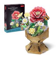 CubicFun 3D puzzle virágcsokor - Kamélia