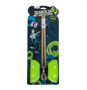 Diabolo fa pálcákkal, sötétben világító - többféle