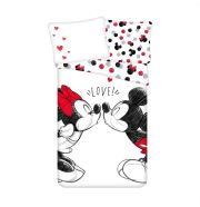 Disney Mickey&Minnie Love ágyneműhuzat 140×200 cm, 70×90 cm