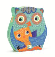 Djeco Hello Owl - Hello Bagoly formadobozos puzzle, 24 db-os