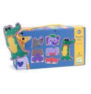 Djeco Puzzle Trio Savana - Trió puzzle, Dzsungel hangjai