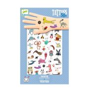 Djeco Tattoos, Little Critters - Tetováló matricák, Cukik és viccesek