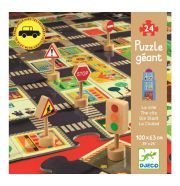 Djeco The city - A város, óriás padló puzzle, 24 db-os