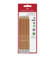 Faber-Castell B grafit ceruza radírral szett, 12 db-os