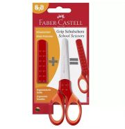 Faber-Castell Grip iskolai olló piros