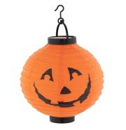 Halloween Papírlampion 20 cm, LED fénnyel