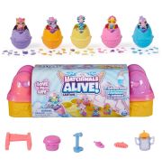 Hatchimals Alive! Tojástartó szett 5 kikelő tojással, meglepetésekkel