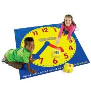 Learning Resources Time Activity Mat - Tanuló óra játszószőnyeg