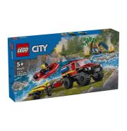 LEGO® City 60412 4x4 tűzoltóautó mentőcsónakkal